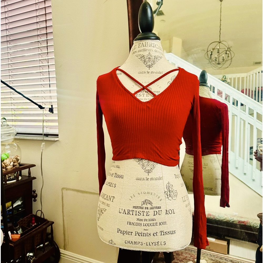 Red Forever 21 crop top